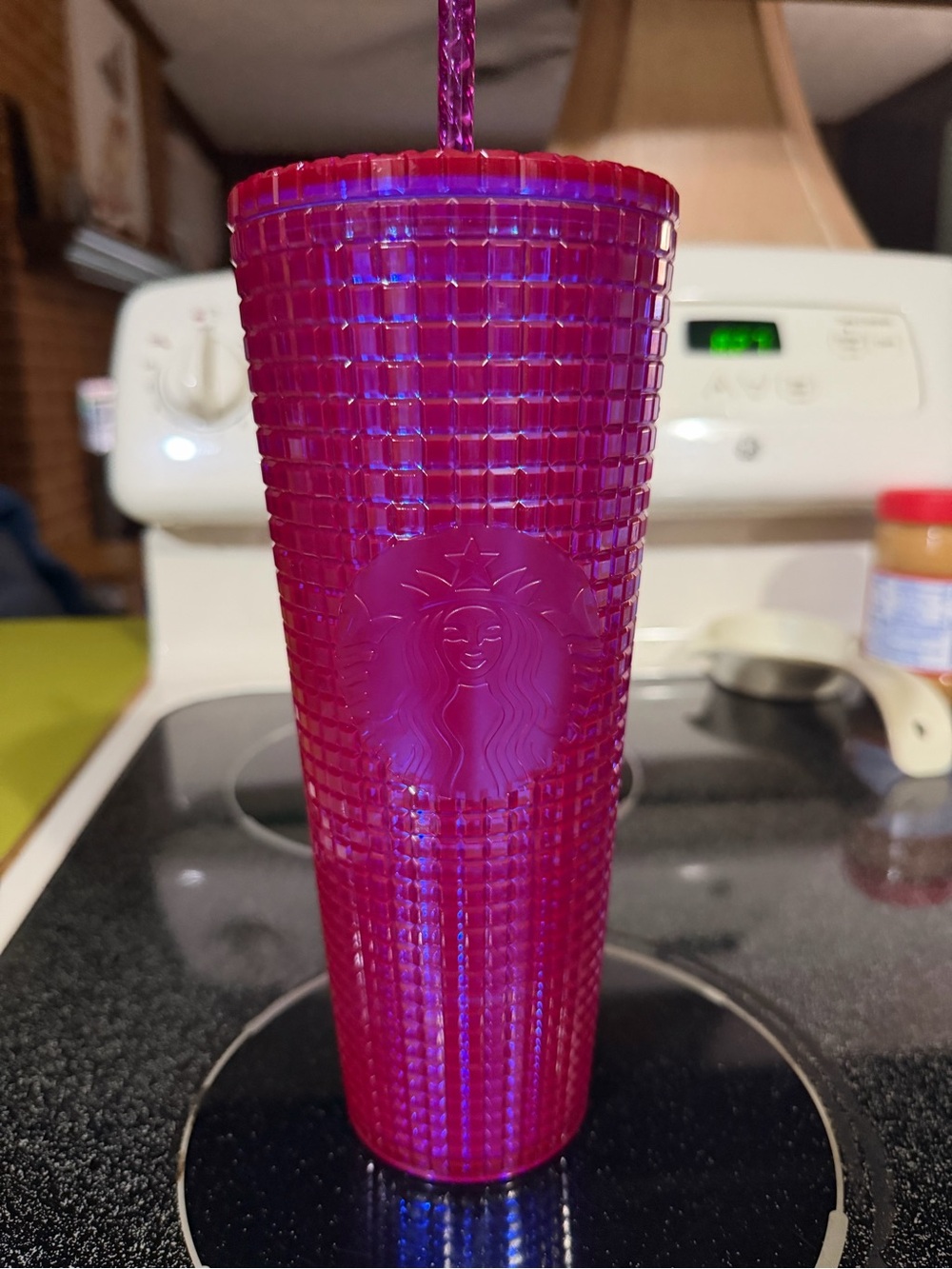 Starbucks 2024 magenta studded Tumbler with Straw